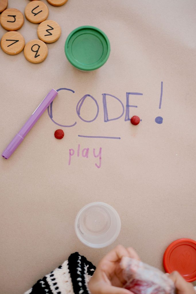 Children’s coding activity with play-based learning materials at Archer’s College private school in Roodepoort